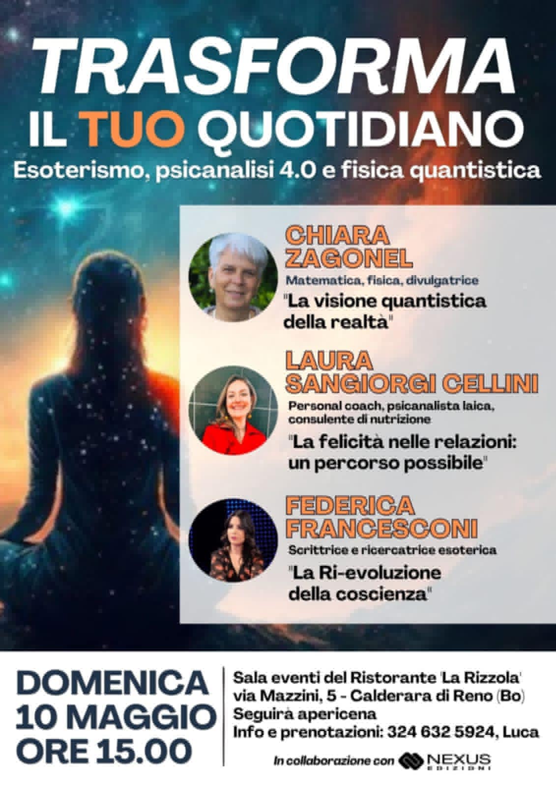 Locandina di CONVEGNO: TRASFORMA IL TUO QUOTIDIANO